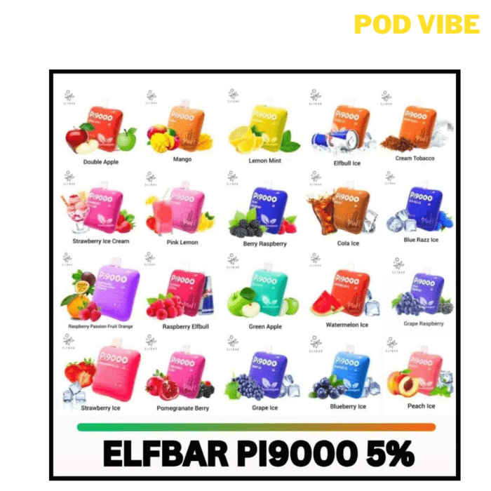 Elif Bar Pi 50mg 9000 Puffs Disposable