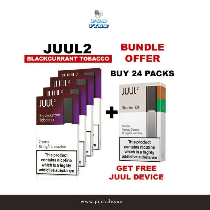 Juul 2 Blackcurrant Tobacco 24 Packs offer