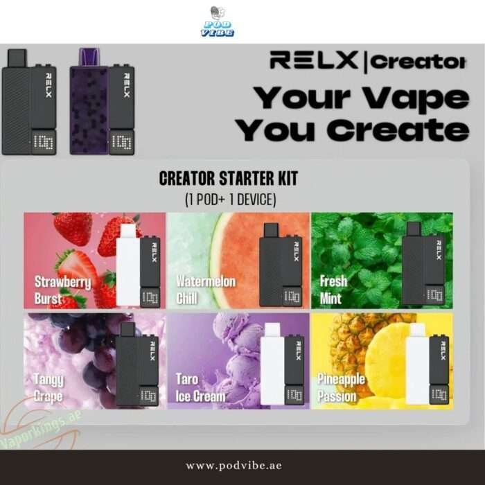 Relx Creator Starter Kit 15000 Puffs