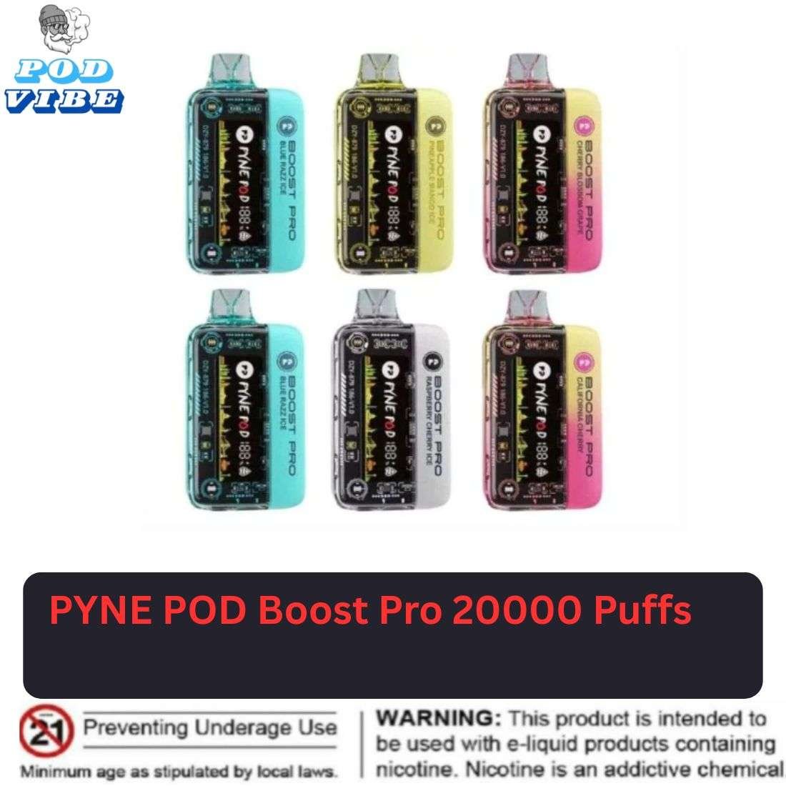 PYNE POD Boost Pro 20000 Puff uae PYNE POD Boost Pro 20000 Puff