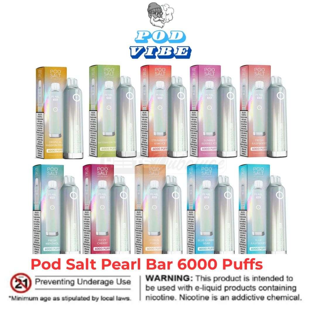 Pod Salt Pearl Bar 6000 Puffs Dubai UAE Pod Salt Pearl Bar 6000 Puffs