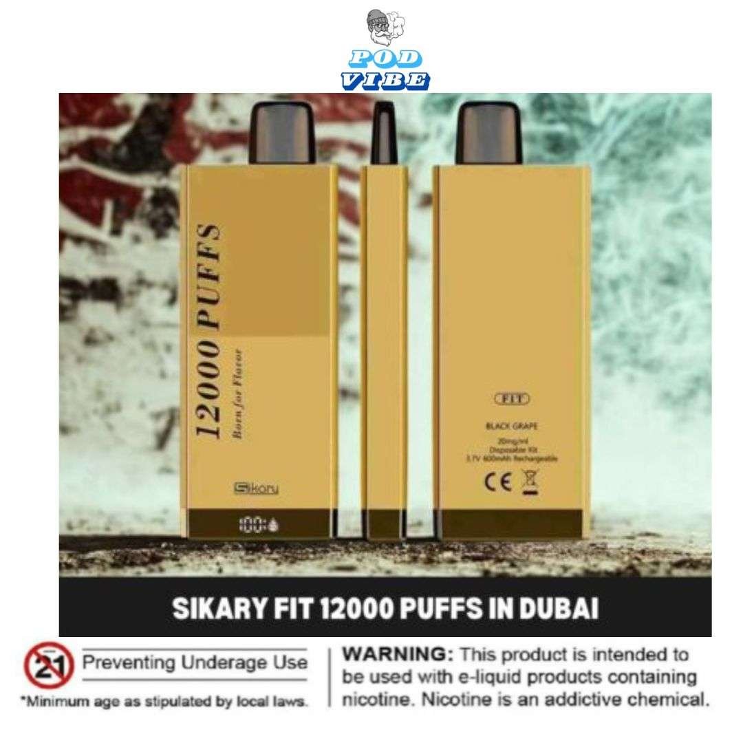 SIKARY FIT 12000 PUFFS Disposable Vape in Dubai UAE SIKARY FIT 12000 PUFFS