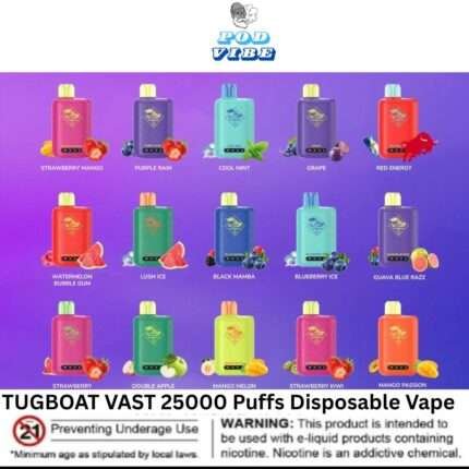TUGBOAT VAST 25000 Puffs Disposable