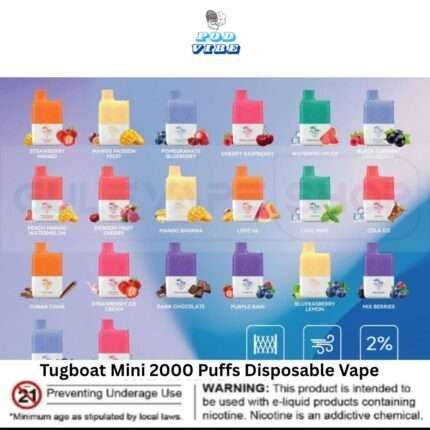 Tugboat Mini 2000 Puffs Disposable