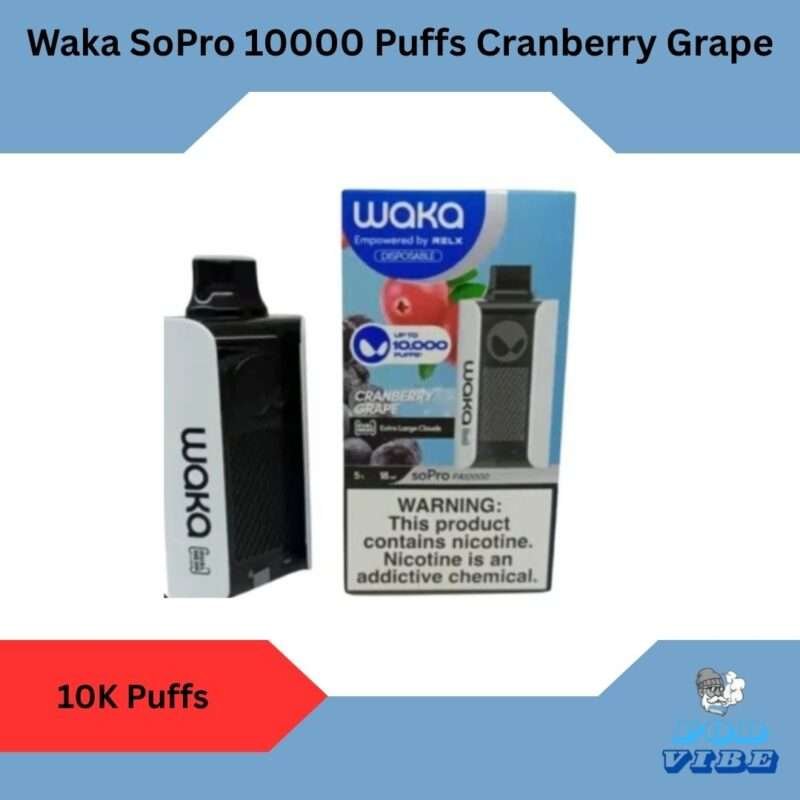Waka SoPro 10000 Puffs Cranberry Grape