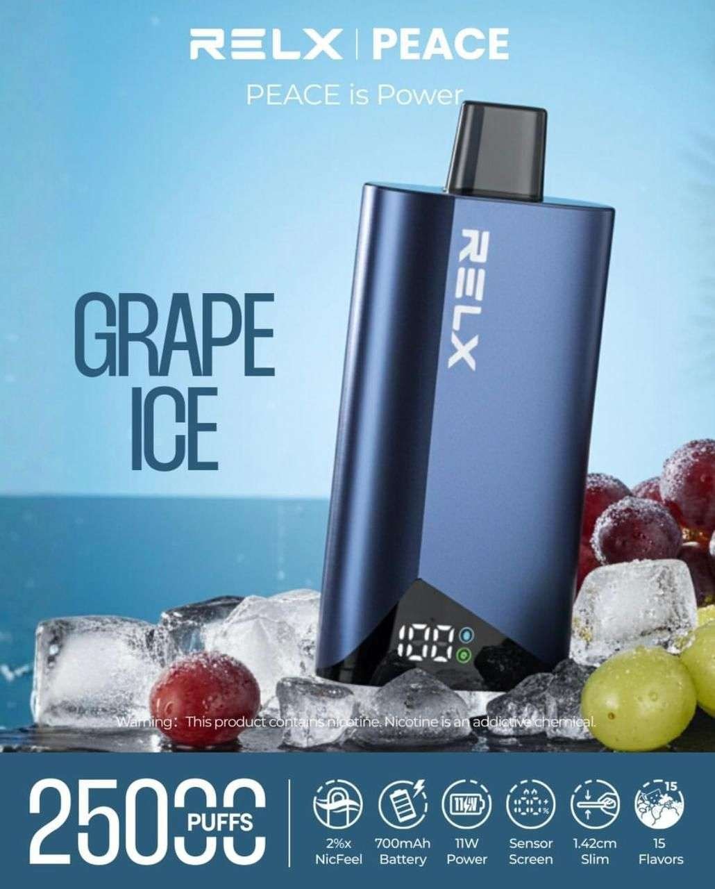 RELX Peace 25000 Puffs 20MG Device RELX Peace 25000 Puffs