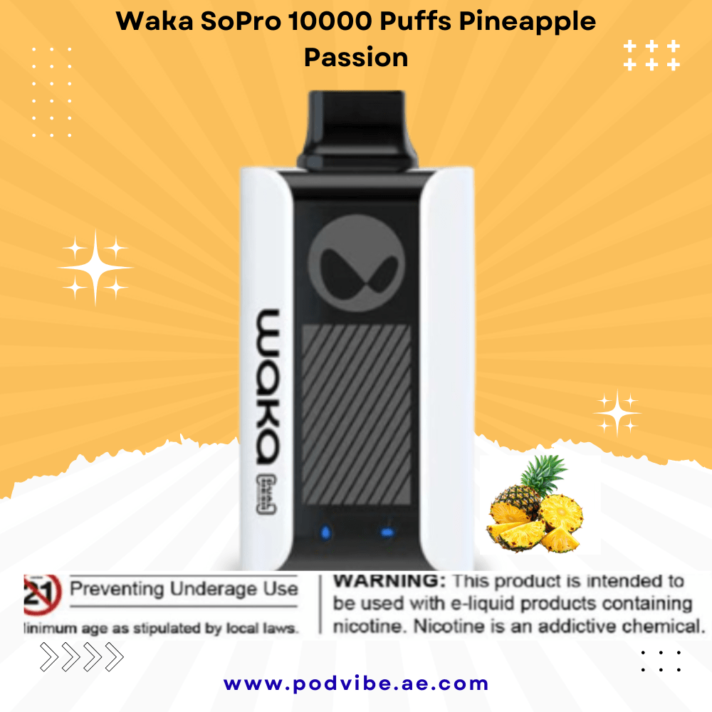 Waka SoPro 10000 Puffs Pineapple Passion Vape in UAE Waka SoPro 10000 Puffs Pineapple Passion
