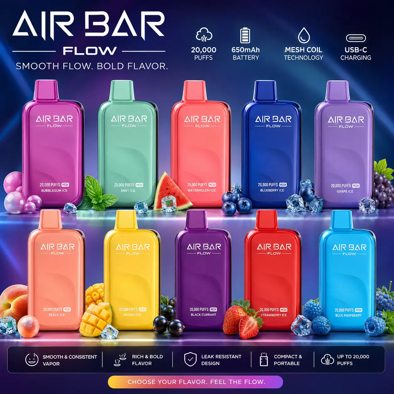 Air Bar Flow 30000 Puffs Disposable Vape Air Bar Flow 30000 Puffs Disposable Vape